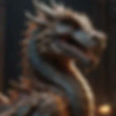 A majestic dragon symbolizing power and wisdom, one of the zodiac animals