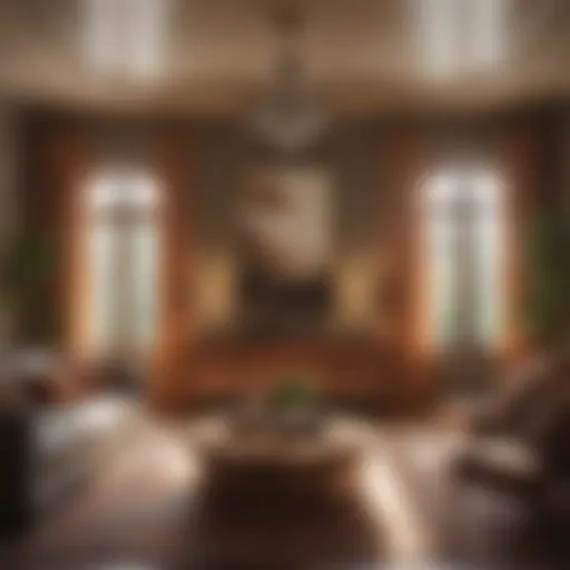 Serene living room with earthy color palette