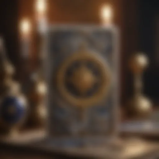 Tarot cards spread featuring astrological symbols