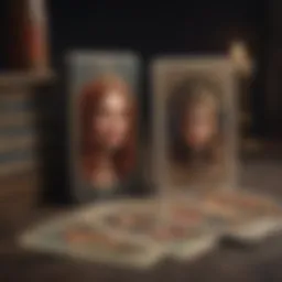 A collection of diverse tarot card decks displayed artistically